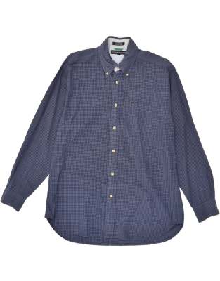 Vintage Tommy Hilfiger Size M Check Shirt in Navy Blue