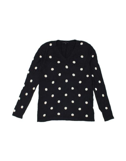 Vintage Tommy Hilfiger Size M Spotted Jumper in Navy Blue