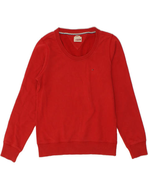 Vintage Tommy Hilfiger Size M Sweatshirt Jumper in Red - view 1