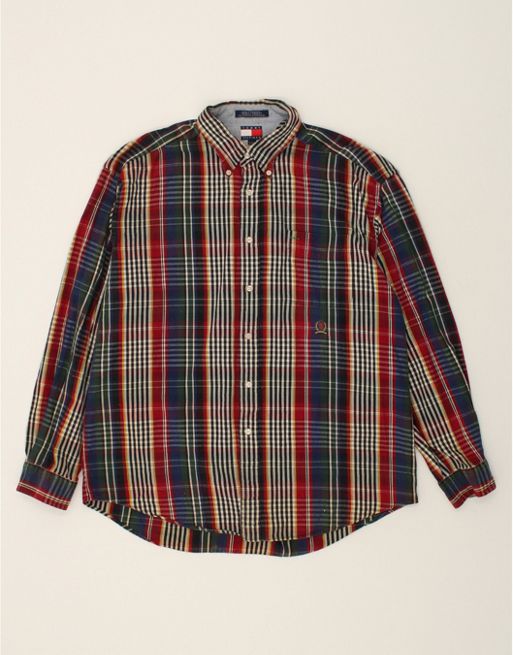 Vintage Tommy Hilfiger Size XL Check Shirt in Multicoloured