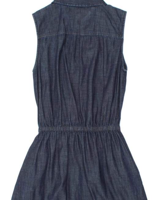 denim dress black Rodeo Diva Fringe Denim Dress In Black