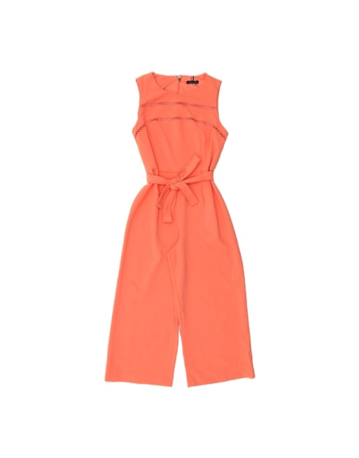 Vintage Tommy Hilfiger Sleeveless Jumpsuit US 6 Medium In Orange