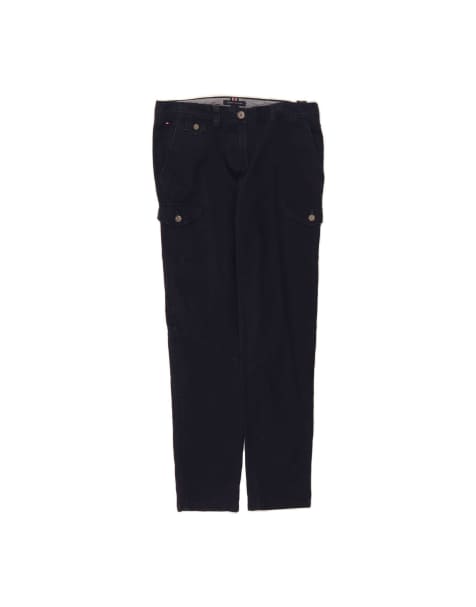 Vintage Tommy Hilfiger Slim Cargo Trousers US 2 XS W25 L29 In Blue - view 1