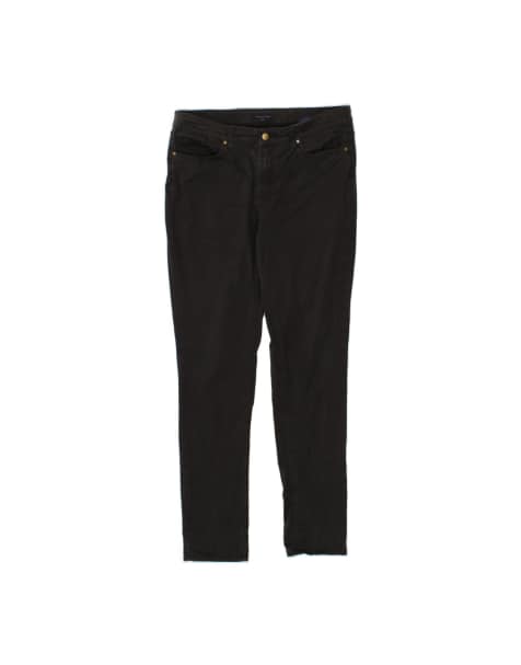 Vintage Tommy Hilfiger Slim Casual Trousers US 12 Large W30 L32 In Black - view 1