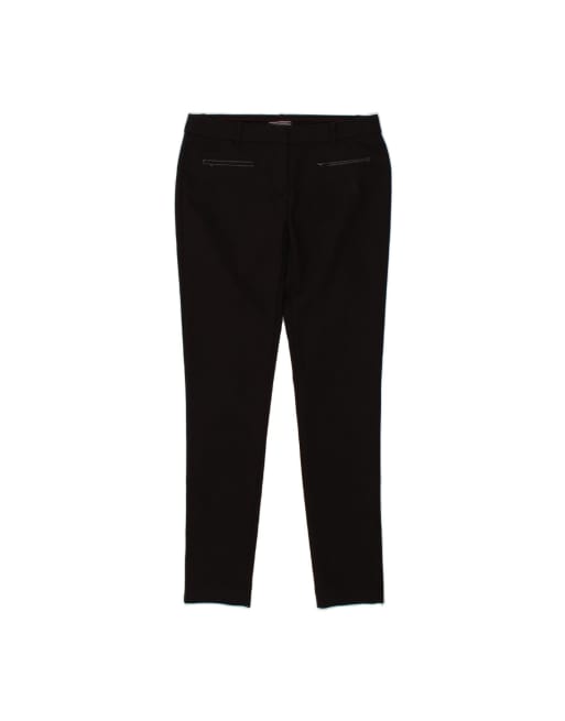 Vintage Tommy Hilfiger Slim Casual Trousers US 8 Medium W28 L30 In Black