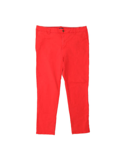 Vintage Tommy Hilfiger Slim Chino Trousers US 16 2XL W38 L30 In Red - view 1