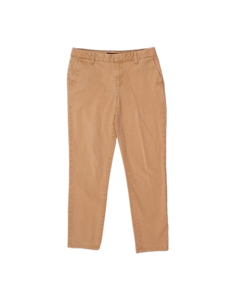 Vintage Tommy Hilfiger Slim Chino Trousers US 6 Medium W30 L28 In Beige - view 1