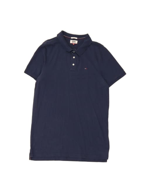 Vintage Tommy Hilfiger Slim Fit Polo Shirt 2XL In Blue