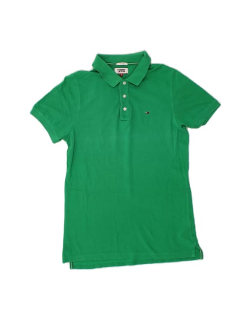 Vintage Tommy Hilfiger Slim Fit Polo Shirt Medium In Green