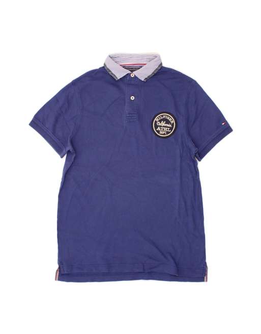 Vintage Tommy Hilfiger Slim Fit Polo Shirt Small In Blue