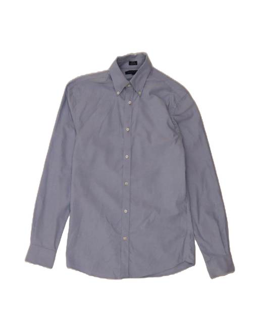 Vintage Tommy Hilfiger Slim Fit Shirt Size 14 1/2 Small In Blue