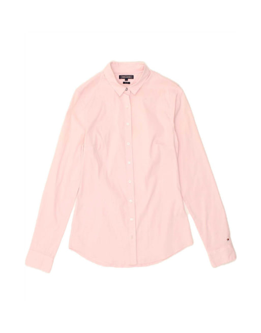 Vintage Tommy Hilfiger Slim Fit Shirt US 6 Medium In Pink