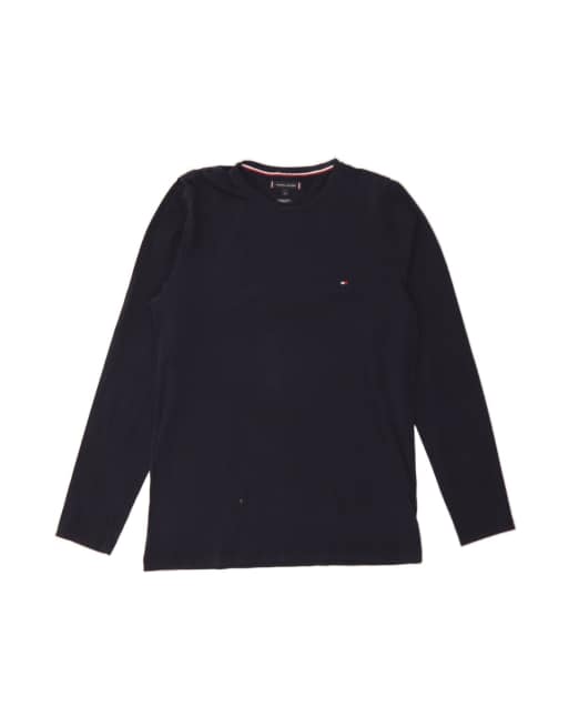 Vintage Tommy Hilfiger Slim Fit Top Long Sleeve XL In Blue