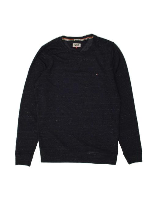 Vintage Tommy Hilfiger Sweatshirt Jumper Large In Blue Flecked