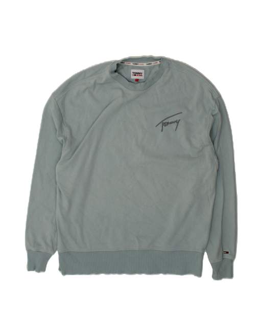 Vintage Tommy Hilfiger Sweatshirt Jumper Medium In Blue