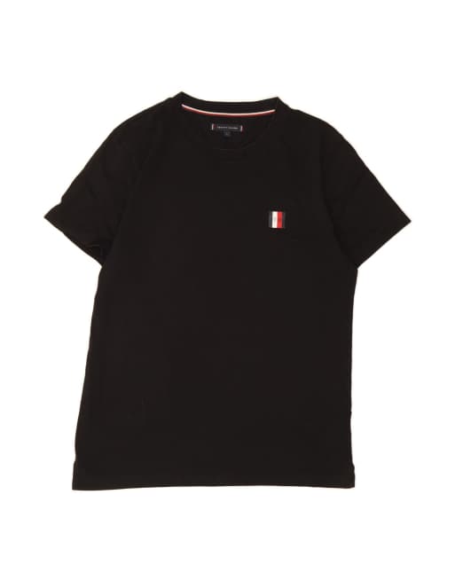 Vintage Tommy Hilfiger T-shirt Top Large In Black