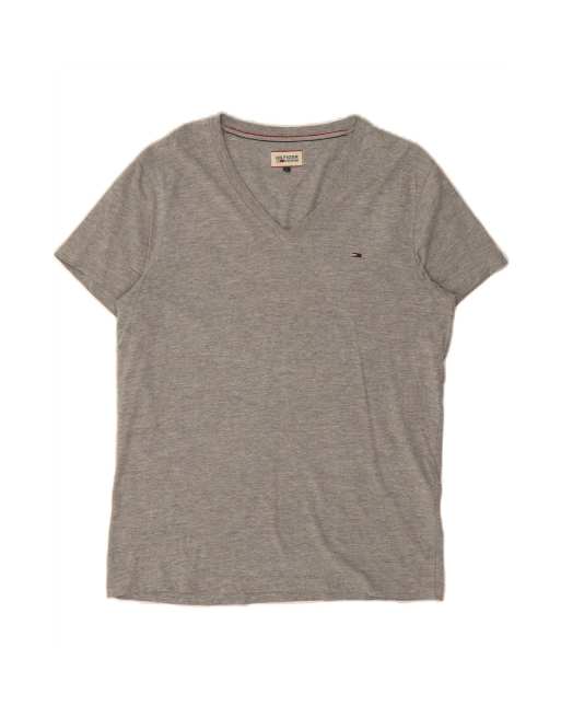 Vintage Tommy Hilfiger T-shirt Top Large In Grey