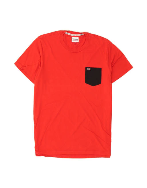 Vintage Tommy Hilfiger T-shirt Top Large In Red