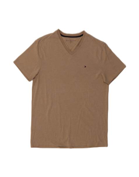 Vintage Tommy Hilfiger T-shirt Top Medium In Beige - view 1