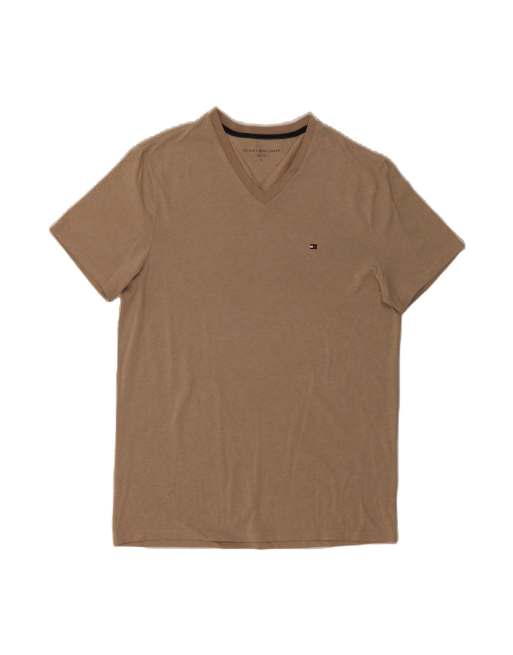 Vintage Tommy Hilfiger T-shirt Top Medium In Beige