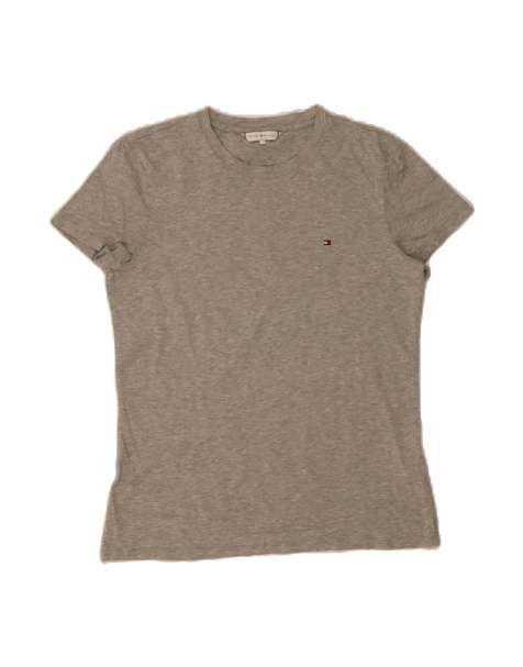 Vintage Tommy Hilfiger T-shirt Top UK 10 Small In Grey Flecked - view 1
