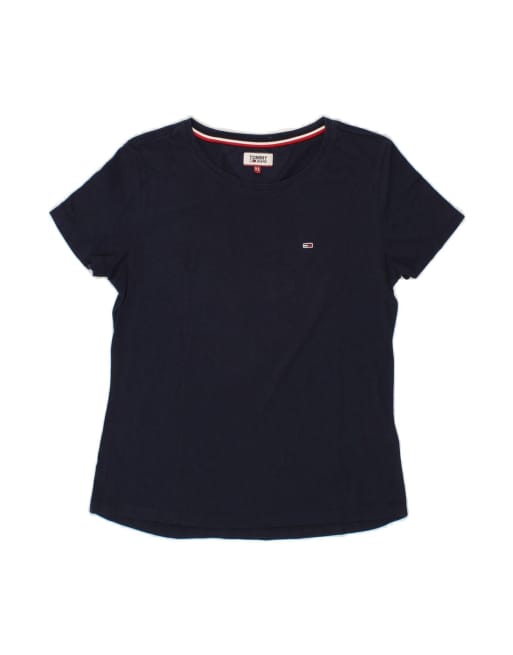 Vintage Tommy Hilfiger T-shirt Top UK 6 XS In Blue
