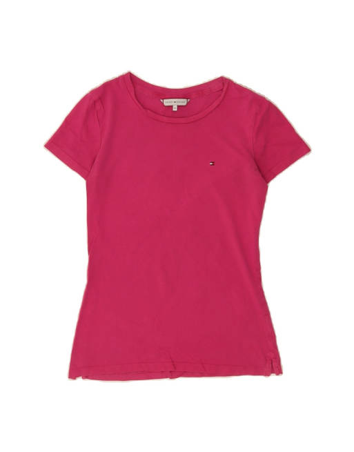 Vintage Tommy Hilfiger T-shirt Top UK 6 XS In Pink