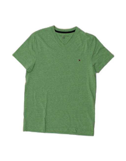 Vintage Tommy Hilfiger T-shirt Top XS In Green