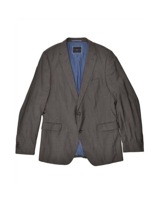 Vintage Tommy Hilfiger Tailored 2 Button Blazer Jacket Uk 40 Large In Grey