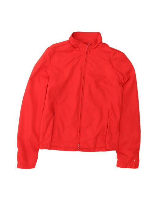 Vintage Tommy Hilfiger Tracksuit Top Jacket UK 12 Medium In Red