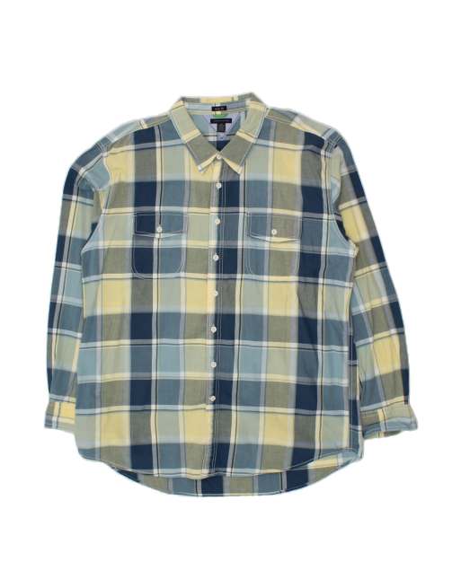 Vintage Tommy Hilfiger Trim Fit Shirt 2XL In Blue Check