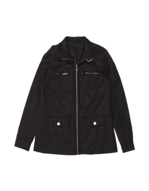 Vintage Tommy Hilfiger Utility Jacket UK 10 Small In Black