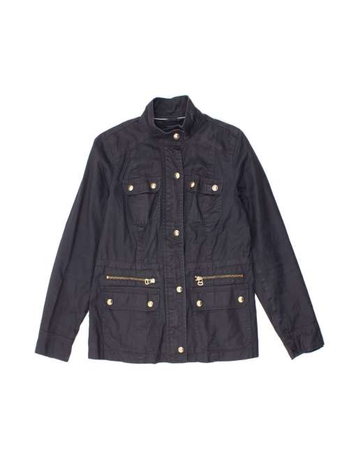Vintage Tommy Hilfiger Utility Jacket UK 10 Small In Blue
