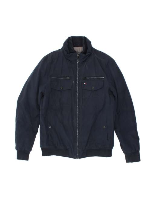Vintage Tommy Hilfiger Utility Jacket UK 40 Large In Blue