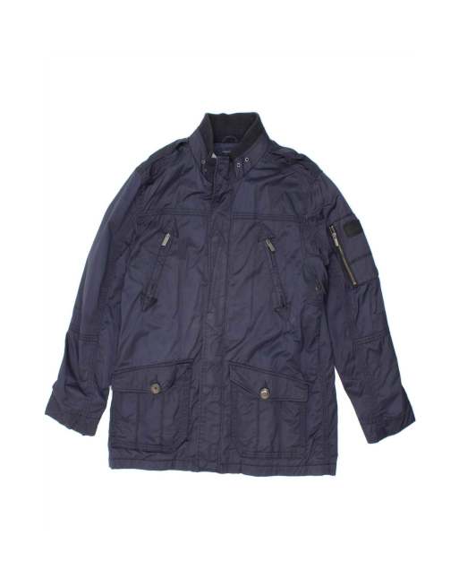 Vintage Tommy Hilfiger Utility Jacket Uk 42 XL In Blue