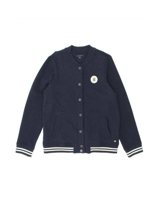Vintage Tommy Hilfiger Varsity Jacket Uk 16 Large In Blue
