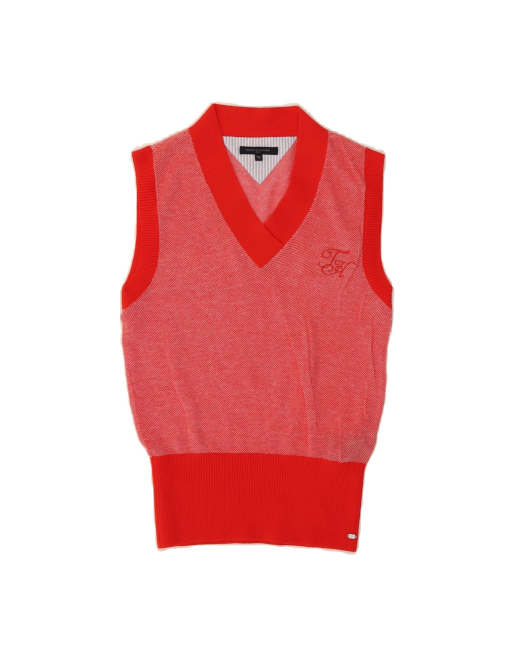 Vintage Tommy Hilfiger Vest Tank Top UK 12 Medium In Red