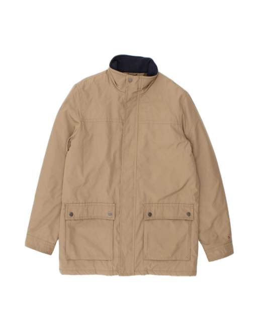 Vintage Tommy Hilfiger Windbreaker Coat Uk 40 Large In Beige