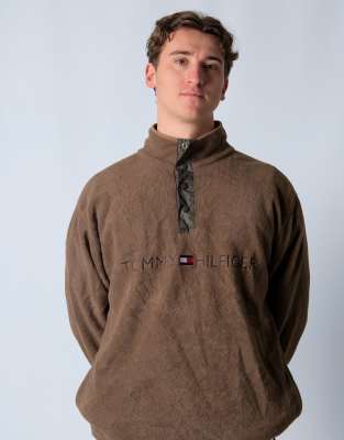 Vintage Tommy Hilfiger XL Fleece Khaki Green