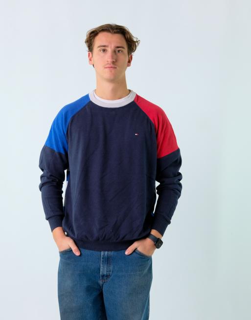 Vintage Tommy Hilfiger XL Knit Sweatshirt Blue