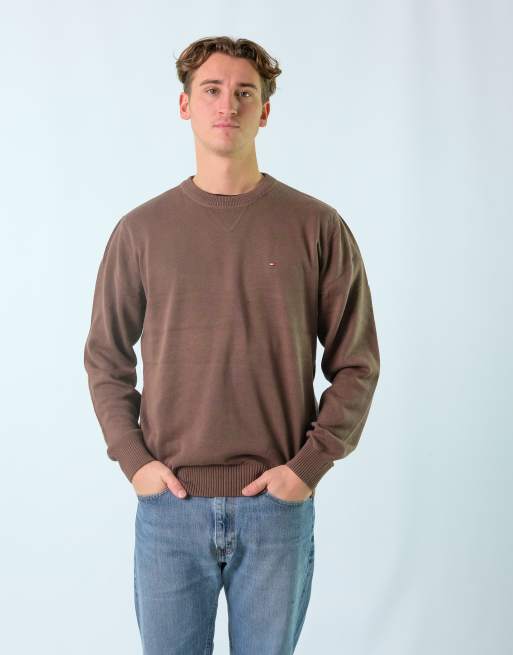Vintage Tommy Hilfiger XL Knit Sweatshirt Brown