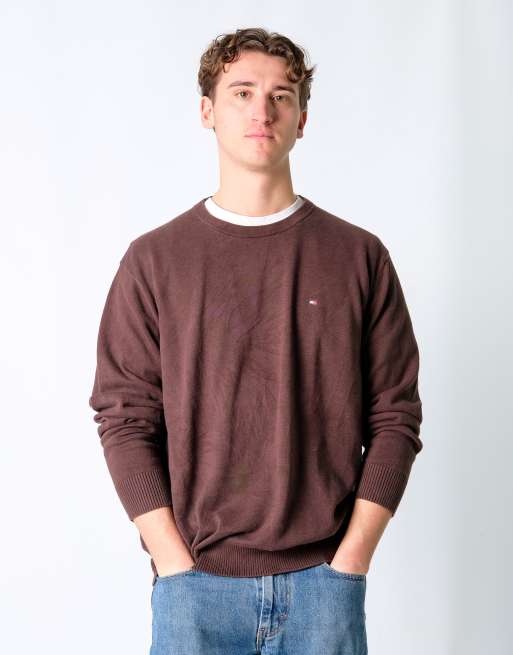 Vintage Tommy Hilfiger XL Knit Sweatshirt Brown