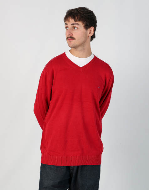 Vintage Tommy Hilfiger xl knit sweatshirt in red - view 1