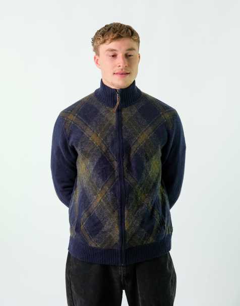 Vintage Tommy Hilfiger XL Knit Sweatshirt Navy Blue Zip Up - view 1