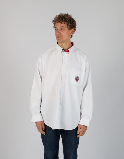 Vintage Tommy Hilfiger xl long sleeve shirt in white - view 1