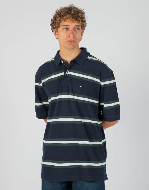 Vintage Tommy Hilfiger xl polo shirt in navy blue, 2 of 4