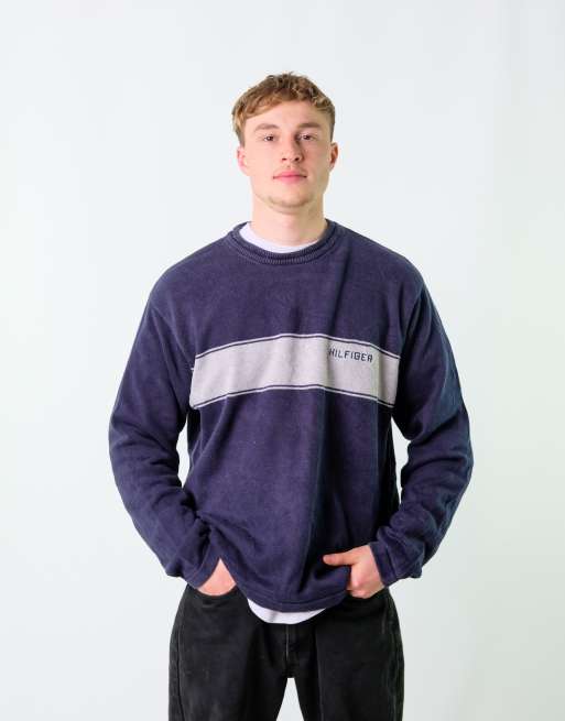 Vintage Tommy Hilfiger XL Sweatshirt Navy Blue