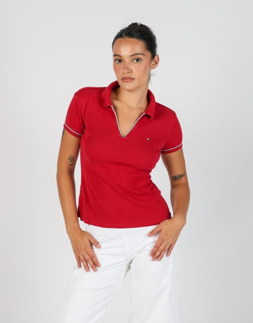 Vintage Tommy Hilfiger XS baby tee in red