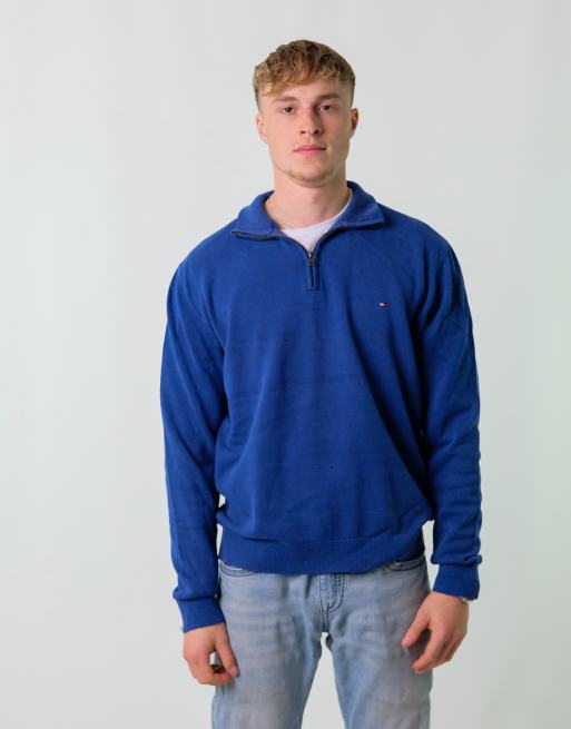 Vintage Tommy Hilfiger XXL Knit Sweatshirt Blue