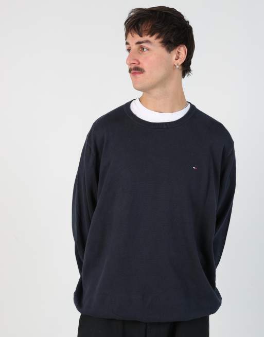 Vintage Tommy Hilfiger xxl knit sweatshirt in navy blue